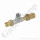 Adapter T-St&uuml;ck W21,8x1/14" AG x G 1/4" x W21,8x1/14" IG &Uuml;M Handanschluss - mit G 1/4" Manometerverschraubung u.a. f&uuml;r Manometer Drucksensoren - mehrteilig gedichtet - 200 bar - Messing / Stahl verzinkt