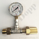 Adapter T-St&uuml;ck mit 315 bar Manometer...