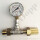 Adapter T-St&uuml;ck mit 315 bar Manometer W21,8x1/14" AG x W21,8x1/14" IG &Uuml;M Handanschluss - Pr&uuml;fmanometer - mehrteilig gedichtet - 200 bar - Messing / Stahl verzinkt