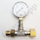 Adapter T-St&uuml;ck mit 315 bar Manometer...