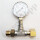 Adapter T-St&uuml;ck mit 315 bar Manometer W21,8x1/14" AG x W21,8x1/14" IG &Uuml;M Sechskantanschluss - Pr&uuml;fmanometer - mehrteilig gedichtet - 200 bar - Messing / Stahl verzinkt