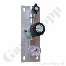 Entnahmedruckminderer - 50 bar / ca. 0,5 - 10 bar regelbar - IN / OUT 1/4" NPT IG - FKM - Messing verchromt 6.0 - GCE DRUVA PPLH0FT