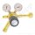 Bündeldruckminderer Sauerstoff 200 bar 1-stufig bis 40 bar regelbar - Anschluss G 3/4" IG ÜM DIN 477-1 Nr.9 - Ausgang G 3/8" AG - 100 m²/h - Messing - GCE Druva CTMH0SJ