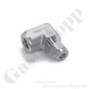 Aufschraubverschraubung Winkel 90° - RVS 6 mm x...
