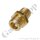 Doppelnippel W21,8x1/14" LH AG x 1/2" NPT AG - Adapter Wasserstoff Methan DIN 477-1 Nr.1 - 200 bar - Messing
