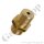 Doppelnippel W21,8x1/14" LH AG x 1/2" NPT AG - Adapter Wasserstoff Methan DIN 477-1 Nr.1 - 200 bar - Messing