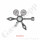 Flaschendruckminderer Helium 200 bar - bis 3 bar regelbar - 2-stufig - Eingang W21,8x1/14" IG ÜM DIN477-1 Nr.6 Ausgang 10 mm KRV - Spülventil und Absperrventil - 6 Port - Eingang Rechts - EPDM - Messing verchromt 6.0 - GCE Druva CPLHEDJ