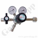 Flaschendruckminderer Ammoniak 50 bar 1-stufig bis 3 bar regelbar - Anschluss W21,8x1/14" - Ausgang: 1/4" NPT IG - mit Absperrventil - EPDM - Edelstahl 6.0 - GCE DruvaPUR - CSLHESJ