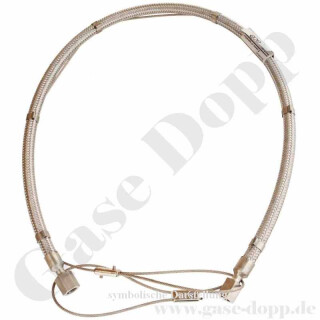 Edelstahlwellschlauch DN6 300 bar - Anschlüsse W30x2 IG ÜM x 1/4" NPT IG fest - DIN477-5 Nr.54 - Gasreinheit 6.0 - Länge 2,0 m