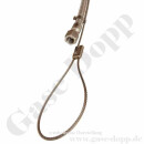 Edelstahlwellschlauch DN6 300 bar - Anschlüsse W30x2 IG ÜM x 1/4" NPT IG fest - DIN477-5 Nr.54 - Gasreinheit 6.0 - Länge 2,0 m