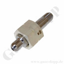 Flaschenanschluss CGA-350 x 1/4" NPT AG - Wasserstoff Methan - 200 bar - L&auml;nge 76 mm - &Uuml;berwurfmutter innen silver beschichtet - Edelstahl