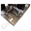 Druckregelstation 1 Eingang 300 bar max. bis 130 bar regelbar - Sondermontage - 1-stufig - In M14x1,5  Out 1/4" NPT 1G - mit Fremdgasspülung - Edelstahl 6.0 - GCE Druva  MSLH0XSE