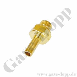 Rohrstutzen RST 6 mm x G 1/8" AG - BSPP Aussengewinde auf Rohrstutzen - Messing