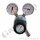 Leitungsdruckminderer bis 6 bar regelbar - Eingang max. 200 bar Links - 1-stufig - IN / OUT 1/4" NPT IG - 6 Port - mit Sicherheitsüberdruckventil - FKM - Messing verchromt 6.0 - GCE Druva LPLH0SJ