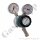 Leitungsdruckminderer bis 6 bar regelbar - Eingang max. 200 bar Links - 1-stufig - IN / OUT 1/4" NPT IG - 6 Port - mit Sicherheitsüberdruckventil - FKM - Messing verchromt 6.0 - GCE Druva LPLH0SJ