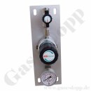 Entnahmedruckminderer - 50 bar / ca. 0,3 - 2,0 bar regelbar - IN / OUT 1/4" NPT IG - FKM - Messing verchromt 6.0 - GCE DRUVA PPLH0FT