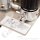 Batteriedruckminderer Entspannungsstation Druckregelstation - halbautomatische Umschaltung - 200 bar - bis 2 bar regelbar - 2-stufig - 2 x IN M14x1,5 AG - OUT 1/4" NPT IG - mit Induktivmanometer + Eigengasspülung - Messing verchromt 6.0 - GCE Druva