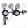 Flaschendruckminderer Helium Argon 200 bar 2-stufig bis 100 bar regelbar - Handanschluss rechts W21,8x1/14" DIN 477-1 Nr. 6 - Ausgang 1/4" NPT IG - Sondermontage - Messing verchromt 6.0 - GCE Druva CPLH0SJ