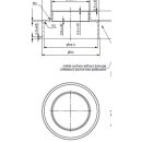 Befestigungsring / Manometereinfassung für Einbaudruckminderer - GCE DRUVA H14041704P1