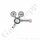 Flaschendruckminderer Stickstoff 200 bar 1-stufig bis 28 bar regelbar - Anschluss W24,32 x 1/14" DIN 477-1 Nr.10 - Ausgang 1/4" NPT IG - Messing verchromt 6.0 - GCE DRUVA CPLH0SJ