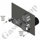 Labor Hochdruck Einbauarmatur 50 bar - 0,5 - 10,0 bar regelbar - IN OUT 6 mm KRV hinten - FKM - Messing verchromt 6.0 - GCE DRUVA LSLH0SF_S0EXD2M06SM06S01