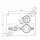 Labor Hochdruck Einbauarmatur 50 bar - 0,5 - 10,0 bar regelbar - IN OUT 6 mm KRV hinten - FKM - Messing verchromt 6.0 - GCE DRUVA LSLH0SF_S0EXD2M06SM06S01