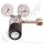 Flaschendruckminderer Methan 200 bar - 1,0 bis 50 bar regelbar - 1-stufig - Eingang W21,7x1,814" LH IG AFNOR E - Ausgang NPT 1/4" IG - Eingang Rechts - 20 m³/h - FKM - Messing verchromt 6.0 - GCE Druva CPLH0SJ