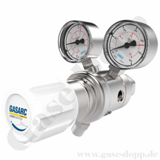 Reinstgasdruckminderer 6.0 300 bar - bis 1,5 bar regelbar- 2-stufig - Edelstahl mit Zertifikaten - GASARC CHEM MASTER SGT601