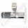 Labor Entnahmedruckminderer auf Wandplatte mit Absperrventil - Messing verchromt - max. 40 bar / 0,1 - 4,0 bar regelbar - Eingang 6 mm KRV oben - Ausgang 6 mm KRV unten - GCE DRUVA EMD310001