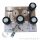 Druckregelstation 1 Eingang 300 bar max. bis 200 bar regelbar - 1-stufig - IN 1/4" NPT IG - OUT 1/4" NPT IG + Absperrventil - mit Prozessgasspülung - Messing verchromt 6.0 - GCE Druva MPLH0XSP