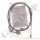 Edelstahlwellschlauch DN6 200 bar - DIN 477-1 Nr.6 - W21,8x1/14" 90° gewinkelt x RVS 1/4" - Sechskantanschluss - Argon Helium CO2 Edelgase - Gasreinheit 6.0 - Länge 2,0 m