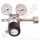 Flaschendruckminderer Argon Helium 200 bar 1-stufig bis 6,0 bar regelbar - Anschluss W21,8x1/14" DIN 477-1 Nr.6 - Ausgang 1/8" KRV - FKM - Messing verchromt 6.0 - GCE DruvaPUR CPLH0SJ