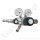 Flaschendruckminderer Schwefelhexafluorid SF6 200 bar 2-stufig 0,2 bis 2,0 bar regelbar - Anschluss W21,8x1/14" DIN 477-1 Nr.6 - Ausgang 6 mm KRV + Absperrventil - 3 m³/h - FKM - Messing verchromt 6.0 - GCE Druva CPLLVDJ