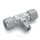 T-Verschraubung - RVS 12 mm x RVS 6 mm x RVS 12 mm - Doppelklemmring Rohrverschraubung (RVS) T-Stück reduziert - Edelstahl - HAM-LET