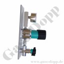 Entnahmedruckminderer - 50 bar / ca. 0,2 - 1,0 bar regelbar - IN / OUT 1/4" NPT IG - FKM - Messing verchromt 6.0 - GCE DRUVA PPLH0FT