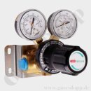 Leitungsdruckminderer bis 38 bar regelbar - Eingang max. 200 bar Rechts - 1-stufig - IN / OUT 3/4" NPT IG - 6 Port - auf Konsole - ohne Sicherheitsüberdruckventil - max. 500 m²/h - PTFE - Messing 5.0 - GCE Druva Tec 0782-4426 D1G-550-12F-12F