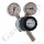 Leitungsdruckminderer bis 10 bar regelbar - Eingang max. 200 bar Links - 1-stufig - IN / OUT 1/4" NPT IG - 6 Port - mit Sicherheitsüberdruckventil - FKM - Messing verchromt 6.0 - GCE Druva LPLH0SJ