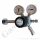 Flaschendruckminderer Argon Helium 200 bar 1-stufig bis 10 bar regelbar - Eingang Links - Anschluss W21,8x1/14"" DIN 477-1 Nr.6 - OUT KRV  6 mm - FKM - Messing verchromt 6.0 - GCE Druva CPLH0SJ