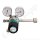 Flaschendruckminderer CGA-350 200 bar 1-stufig bis 28 bar regelbar - Anschluss 0,825"-14 NGO LH CGA350 - Ausgang 6 mm KRV - FKM - Messing verchromt 6.0 - GCE Druva CPLH0SJ