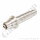 Flaschenanschluss DIN 477-5 Nr.57 - W30x2" LH x 1/2" NPT AG - Wasserstoff Brenngas Formiergas 300 bar - Sechskantanschluss - Länge  ca 94 mm - Edelstahl silver platet