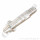 Flaschenanschluss DIN 477-5 Nr.57 - W30x2" LH x 1/2" NPT AG - Wasserstoff Brenngas Formiergas 300 bar - Sechskantanschluss - Länge  ca 94 mm - Edelstahl silver platet