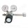 Flaschendruckminderer Helium 200 bar 1-stufig bis 28 bar regelbar - Anschluss W21,8x1/14" DIN 477-1 Nr.6 - Ausgang 1/4" NPT AG - 20 m³/h - FKM - Messing verchromt 6.0 - GCE Druva CPLH0SJ