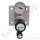 Labor Entnahmestelle auf Wandplatte mit Regulierventil bis 1,5 bar regelbar - Eingangsdruck max. 40 bar - Eingang G 1/4" Oben Ausgang G 1/4" unten mit Regulierventil - Messing verchromt 6.0 - GCE Druva EMD 40010