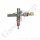 Edelstahlwellschlauch DN6 60 bar - Anschlüsse G 3/8" LH IG ÜM x Schnellkupplung QC4 Stecker DESO - Länge 1,0 m