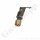 Edelstahlwellschlauch DN6 60 bar - Anschlüsse G 3/8" LH IG ÜM x Schnellkupplung QC4 Stecker DESO - Länge 1,0 m