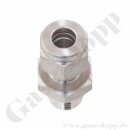 Einschraubverschraubung - RVS 6 mm x G 1/4" AG - 552 bar - Doppelklemmring Rohrverschraubung (RVS) metrisch auf zölliges Außengewinde BSPP (G) AG LOK TYPE - Edelstahl - HAM-LET