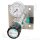 Labor Entnahmestelle auf Wandplatte mit Absperrventil im Eingang - max. 50 bar - 1,0 - 20 bar regelbar - Eingang 1/4" NPT IG oben - Ausgang 1/4" NPT IG unten - FKM - Messing verchromt 6.0 - GCE DRUVA PLCMVBCWMSP