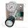 Labor Entnahmestelle auf Wandplatte mit Absperrventil im Eingang - max. 50 bar - 0,5 - 10 bar regelbar - Eingang 1/4" NPT IG oben - Ausgang 1/4" NPT IG unten - FKM - Messing verchromt 6.0 - GCE DRUVA PLCMVBCWMSP