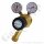 Druckminderer 300 bar - bis 20 bar regelbar - 1-stufig - IN / OUT NPT 3/8" IG - 6 Port - Eingang Links - 100 m²/h - mit Sicherheitsüberdruckventil - FKM - Messing 5.0 - GCE Druva TEC