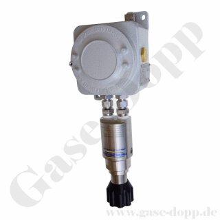 Leitungsdruckminderer bis 2 bar regelbar - mit doppelter 2 x 100 W Heizung - Eingang max. 20 bar Rechts - 1-stufig - IN / OUT 1/4" NPT IG - DHR Dual Heated Pressure Regulator - Edelstahl 6.0 - Pressure Tech